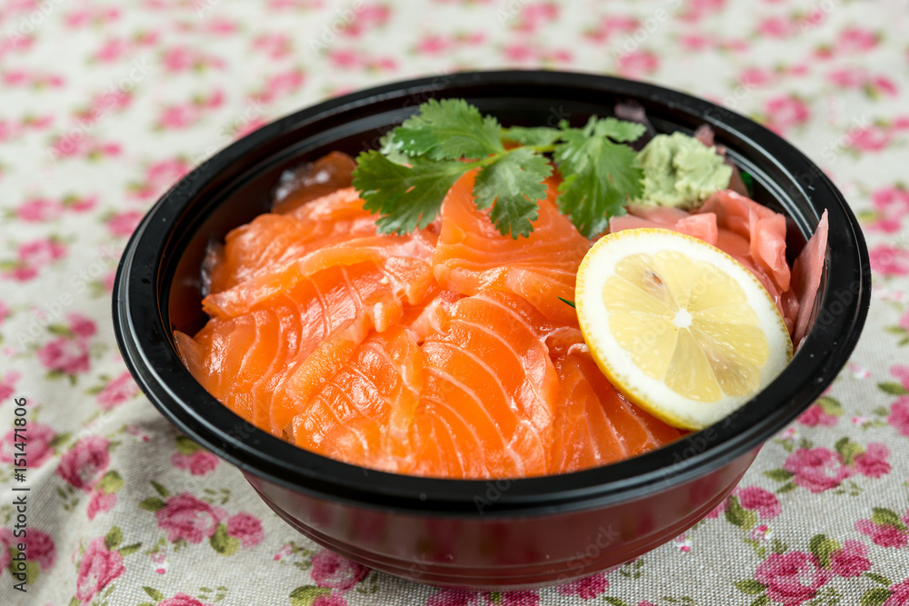 japanese food Mix Sashimi Chirashi Rice Bowl japanese food Mix Sashimi Chirashi Rice Bowl