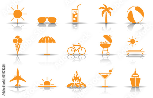 Sommer Iconset - Gelb (Schatten)