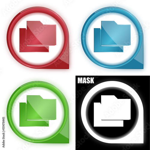 ikona w okręgu ze strzałką i blaskiem zestaw