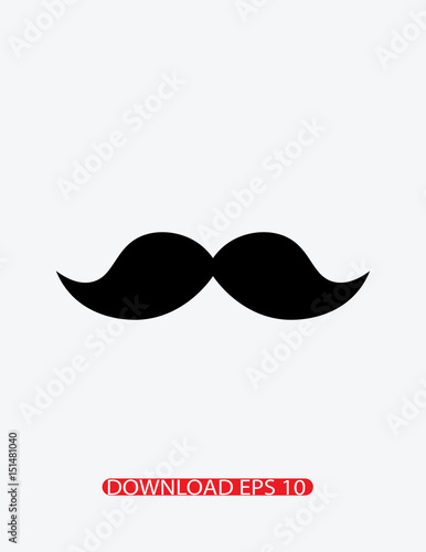 Moustache icon, Vector