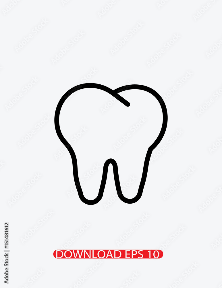 Tooth icon, Vector Tooth icon, Vector