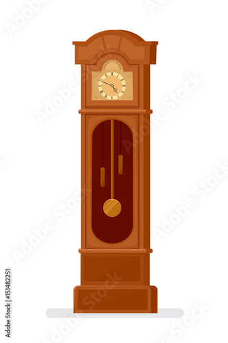 vector grandfather clock
