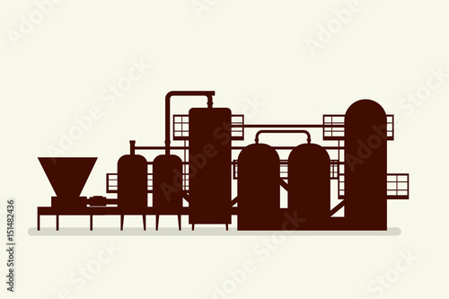 brewery equipment silhouette