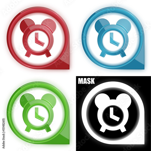 ikona w okręgu ze strzałką i blaskiem zestaw