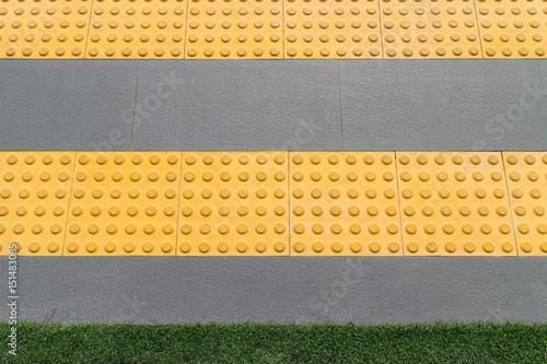 warning block, tactile, braille block for safety of the blide