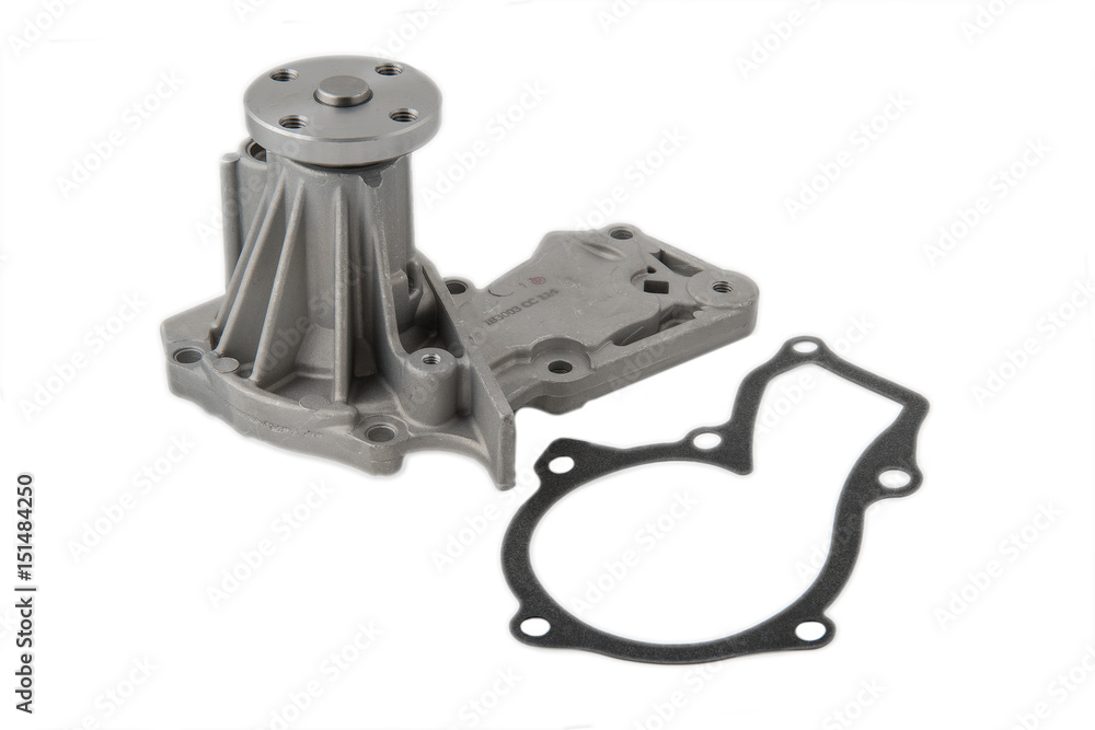 Obraz premium car parts on a gray background