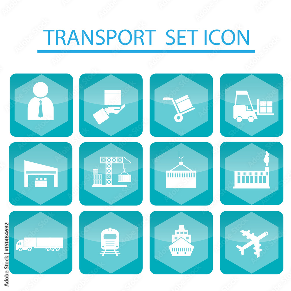 Set logistics icons, shipping icons Set logistics icons, shipping icons
