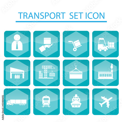 Set logistics icons, shipping icons