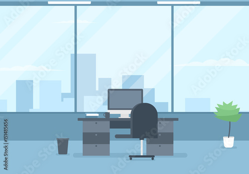 modern office interior. Vector image