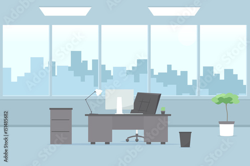 modern office interior. Vector image