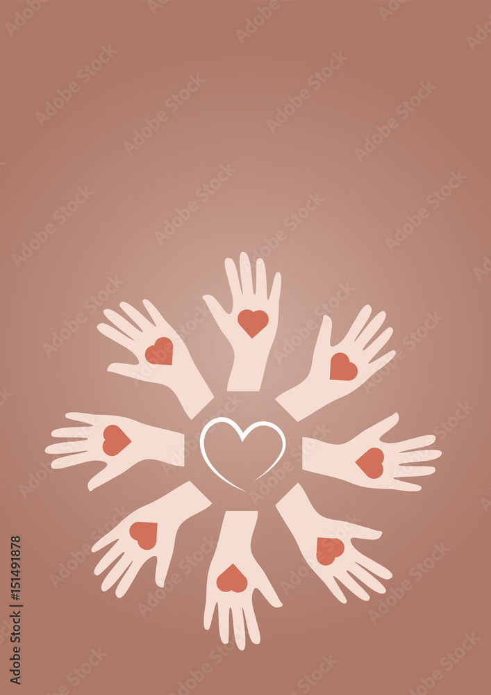Vector icon of call for volunteers Vector icon of call for volunteers