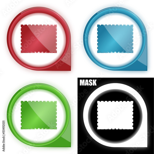  ikona w okręgu ze strzałką i blaskiem zestaw