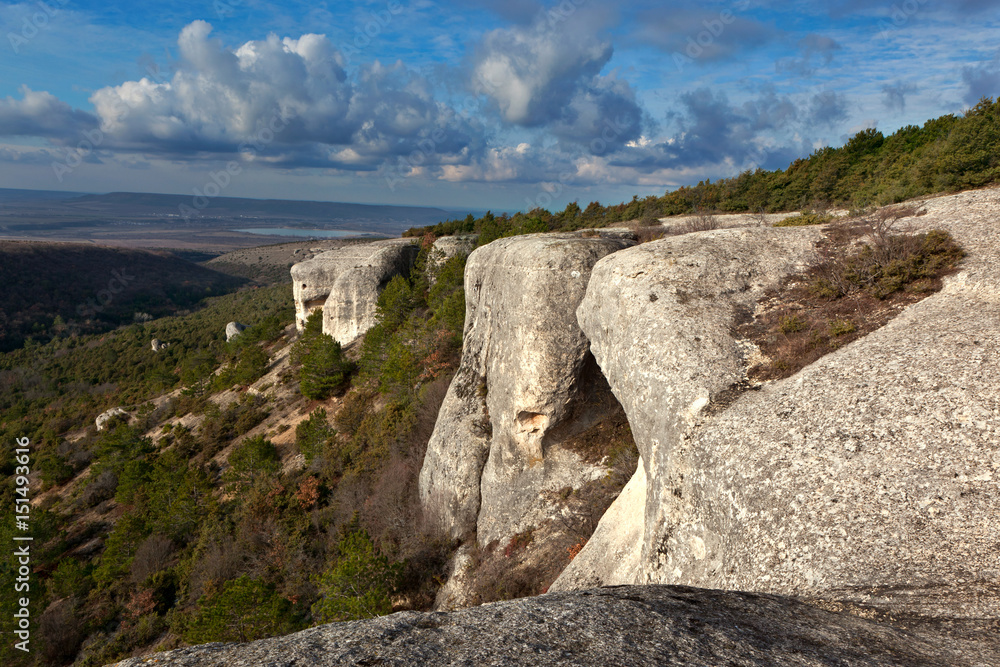 Edge of yayla (plateau), Middle Crimea Edge of yayla (plateau), Middle Crimea