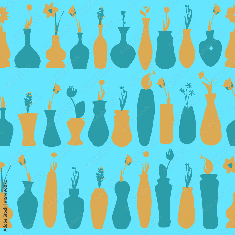 Pattern of vases.
