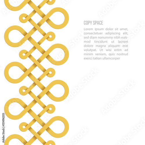 Endless loops abstract background