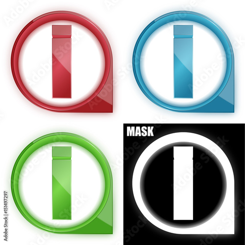 ikona w okręgu ze strzałką i blaskiem zestaw