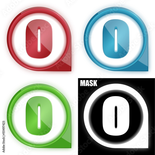 ikona w okręgu ze strzałką i blaskiem zestaw