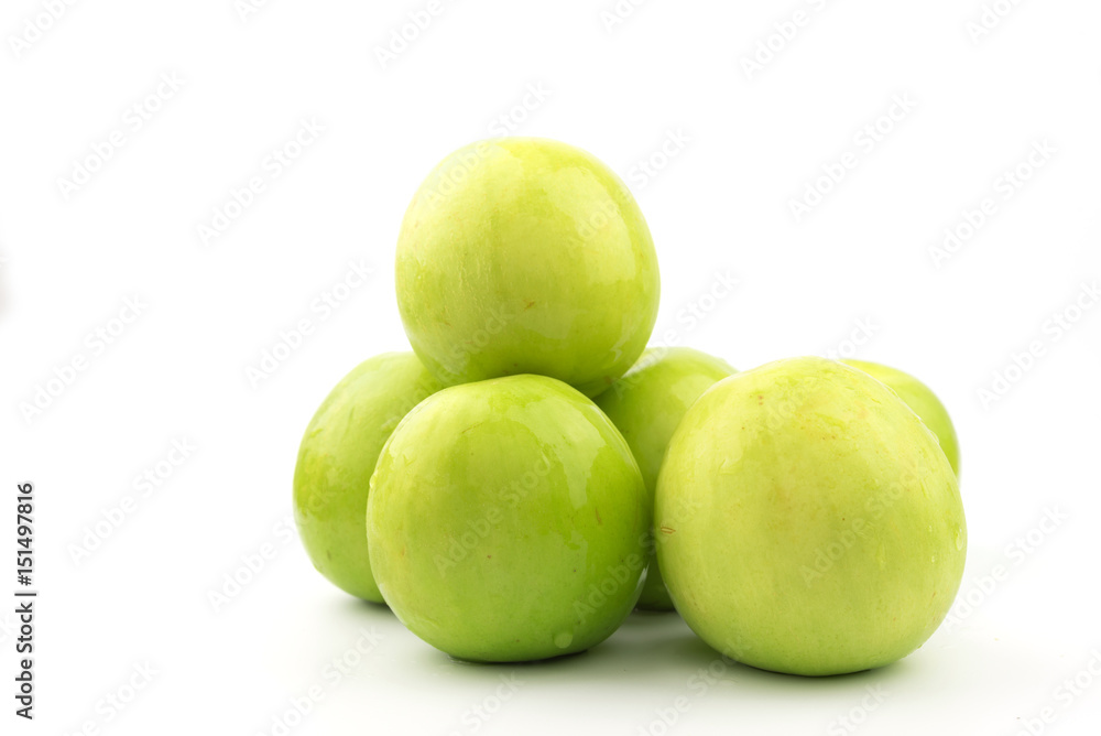 Jujube fruit isolated on white background Jujube fruit isolated on white background