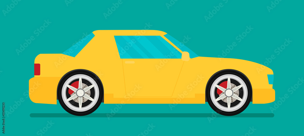 Flat car vector. Eps 10 Flat car vector. Eps 10