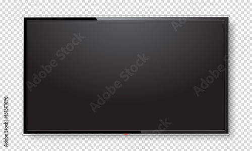 Realistic TV screen mock up