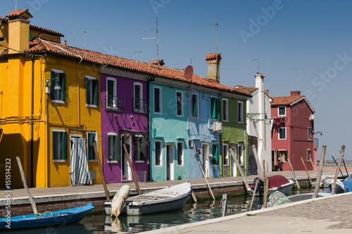 A sunny day on the island of Burano - Venice - Italy
