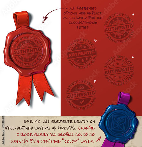 Wax Seal - Authenticity Stamp