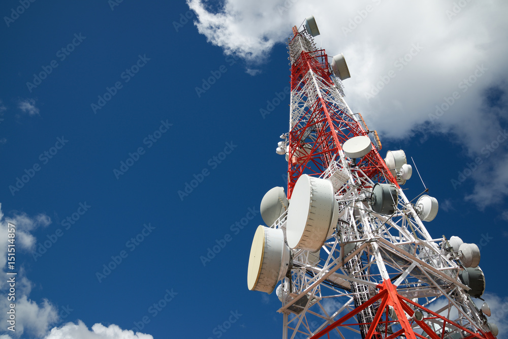 Photography Telecommunications tower view
