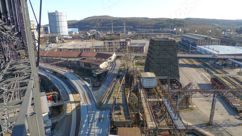 Abandoned steel production plant, which has been out of operation for decades. Germany. © Peer Marlow