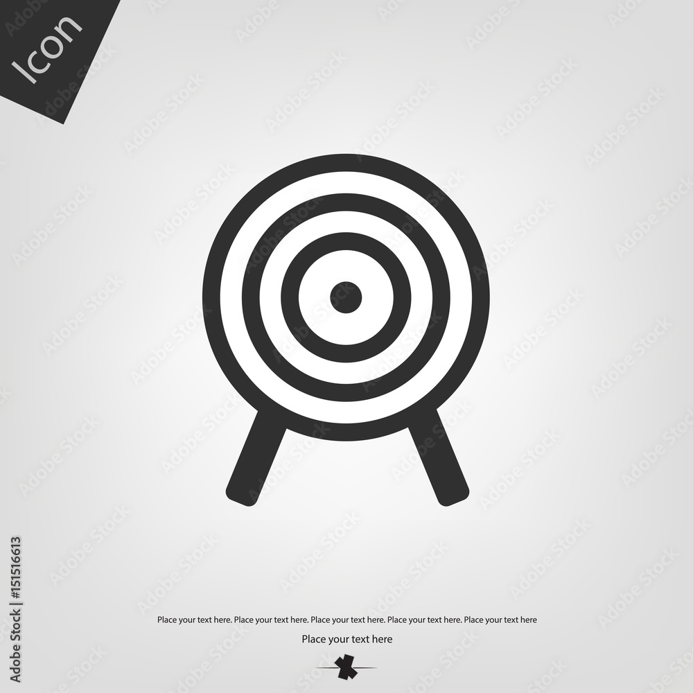 Depicting a target vector icon Depicting a target vector icon