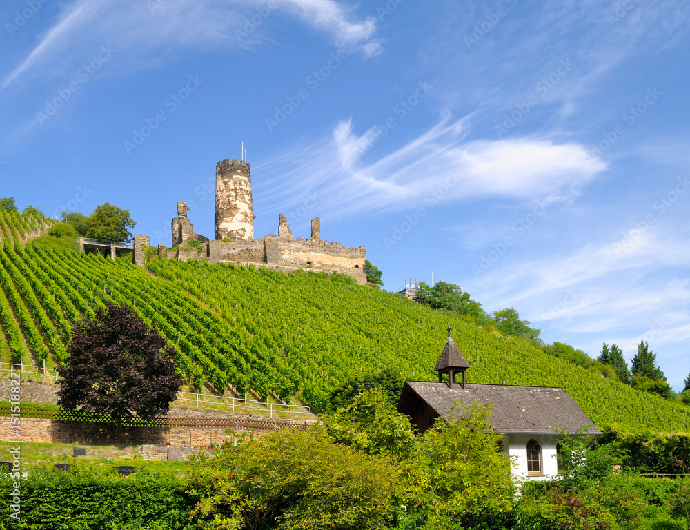 Burg Fürstenberg, Unesco Weltkulturerbe Oberes Mittelrheintal, Rheinland-Pfalz, Deutschland, Europa