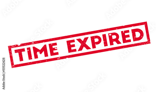 Time Expired rubber stamp. Grunge design with dust scratches. Effects can be easily removed for a clean, crisp look. Color is easily changed.