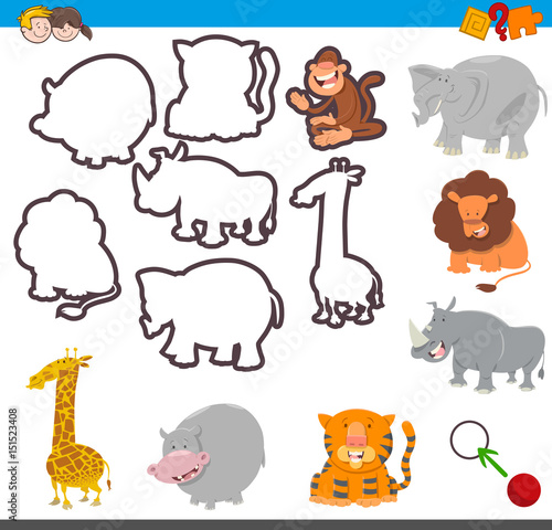 educational activity with shapes