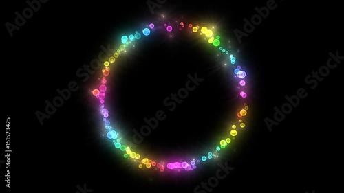 Neon LED dot line.