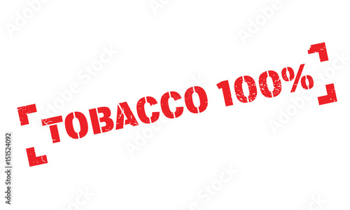Tobacco 100% rubber stamp. Grunge design with dust scratches. Effects can be easily removed for a clean, crisp look. Color is easily changed.