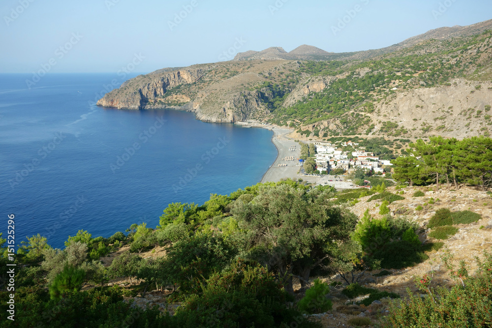 Sougia village in Southern Crete. Greece