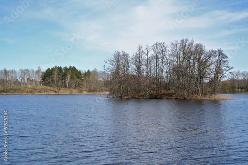 Early spring at the european lake