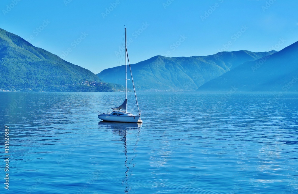 Boot auf dem Lago Maggiore