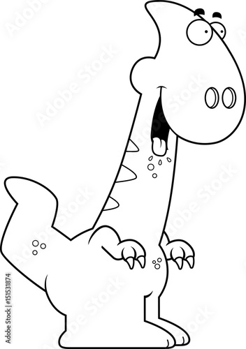 Hungry Cartoon Parasaurolophus