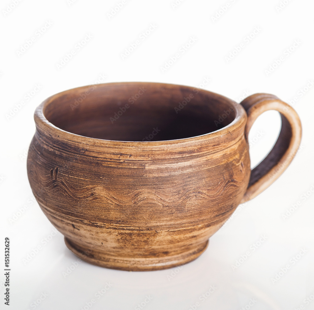 Earthenware isolated on white Earthenware isolated on white