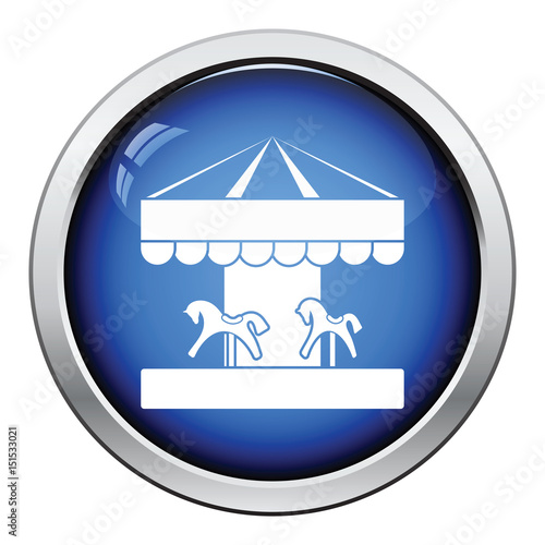 Children horse carousel icon