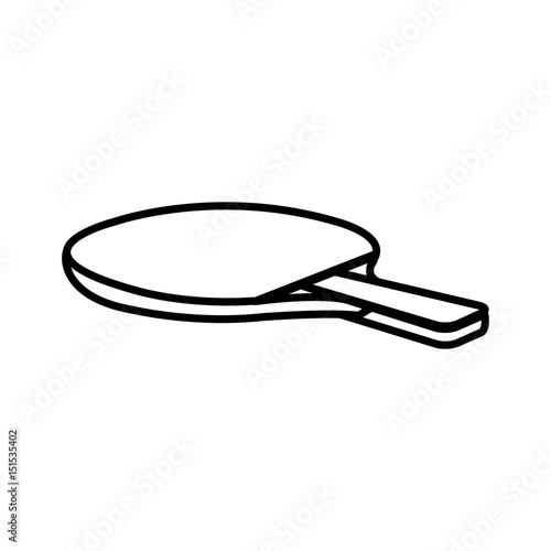 ping pong racket isolated icon vector illustration design