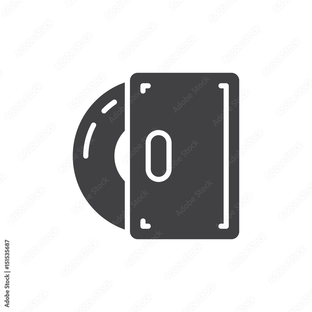 Software installation disc icon vector, filled flat sign, glyph style pictogram isolated on white. Symbol, logo illustration. Pixel perfect Software installation disc icon vector, filled flat sign, glyph style pictogram isolated on white. Symbol, logo illustration. Pixel perfect