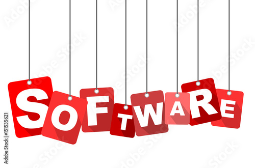Red vector flat design background software. It is well adapted for web design.