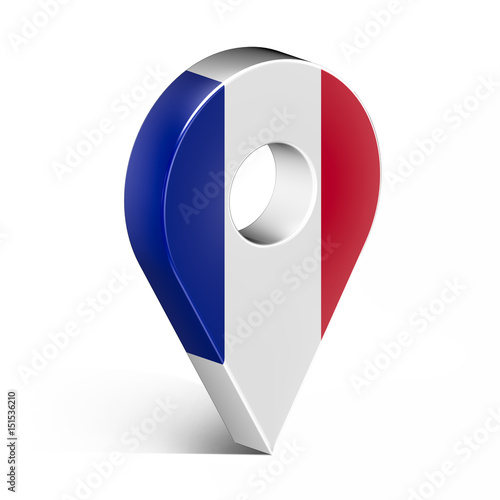Free Download France glossy map pin with shadow. concept of tagging, center, landmark badge, tip, trip, needle, route build, locate. Isolated on white background - GFXLoad