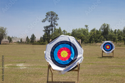 Archery Target Centered Low