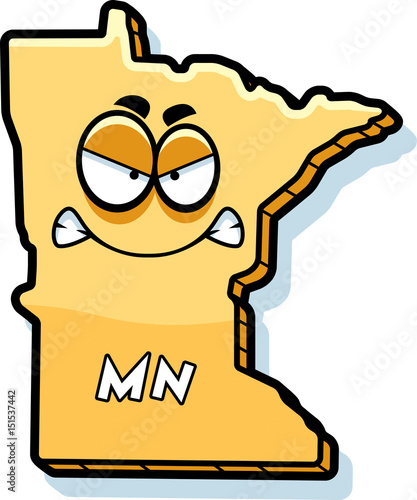 Cartoon Angry Minnesota