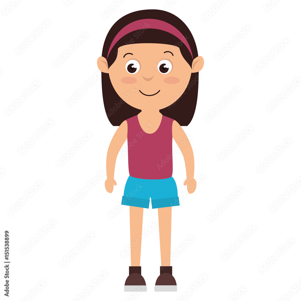 cute little girl character vector illustration design cute little girl character vector illustration design
