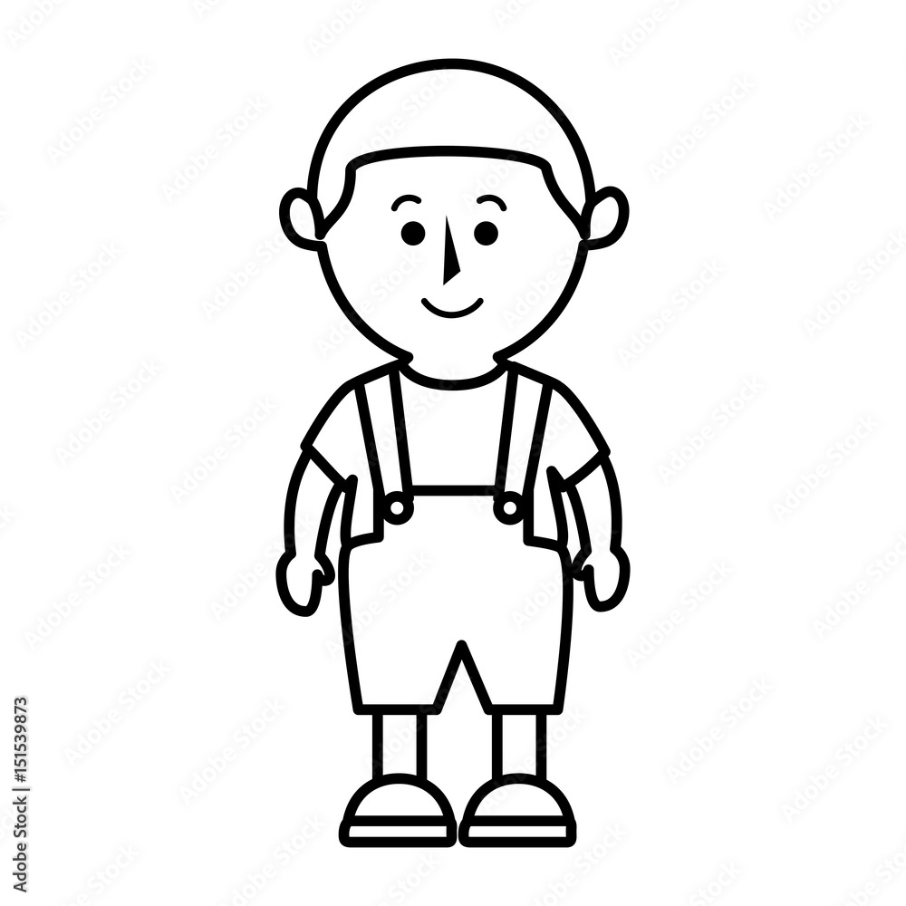 happy little boy character vector illustration design happy little boy character vector illustration design