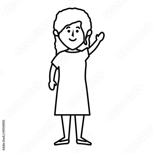 beautifull mother avatar character vector illustration design