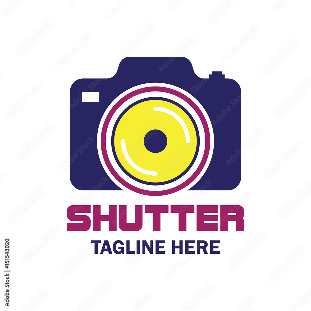 camera studio, shutter, camera store logo with text space for your slogan / tagline, vector illustration camera studio, shutter, camera store logo with text space for your slogan / tagline, vector illustration